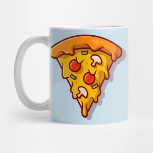 Slice Of Pizza Melted Cartoon Mug